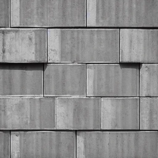 Prompt: brutalist concrete wall, tiling game texture