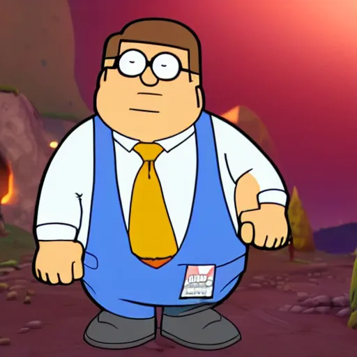 Prompt: Peter Griffin in Fortnite skin