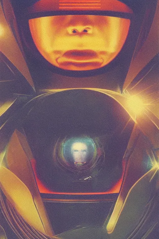 Image similar to poster art, movie poster, retrofuturism, sci - fi, textured, paper texture, 2 0 0 1 : a space odyssey by edward valigursky