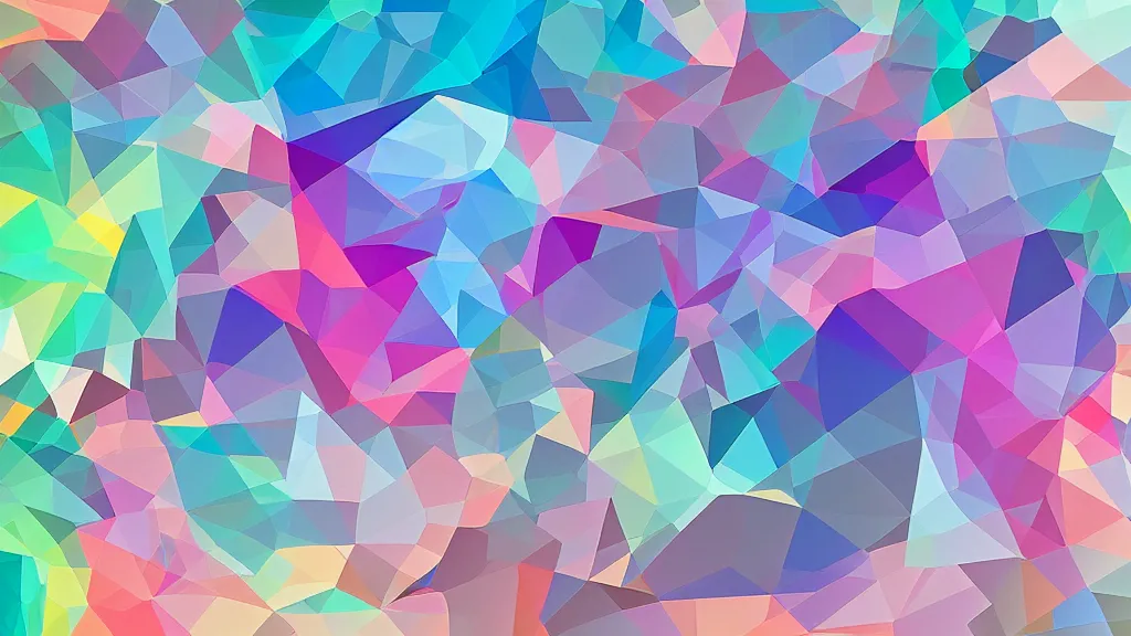 Image similar to surrealistic acrylic volumetric shapes, pastels colors, modern desktop wallpaper