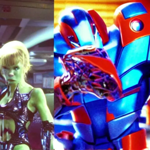 Image similar to a still of the movie weird science, 2 0 0 2 metroid prime visuals aesthetic