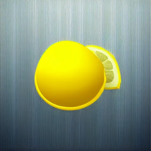 Image similar to lemon app icon, clean, smooth, simple