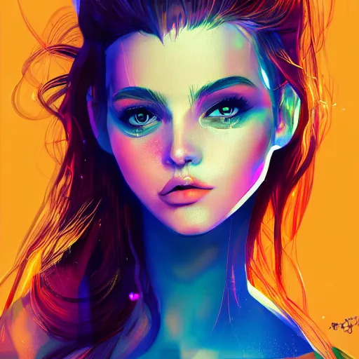 Image similar to beautiful girl, digital art, trending on artstation