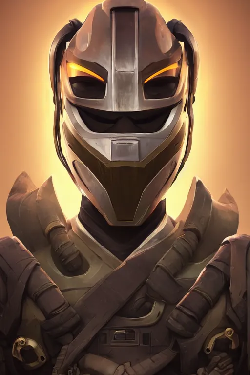 Image similar to epic mask helmet robot ninja portrait stylized as fornite style game design fanart by concept artist gervasio canda, behance hd by jesper ejsing, by rhads, makoto shinkai and lois van baarle, ilya kuvshinov, rossdraws global illumination radiating a glowing aura global illumination ray tracing hdr render in unreal engine 5