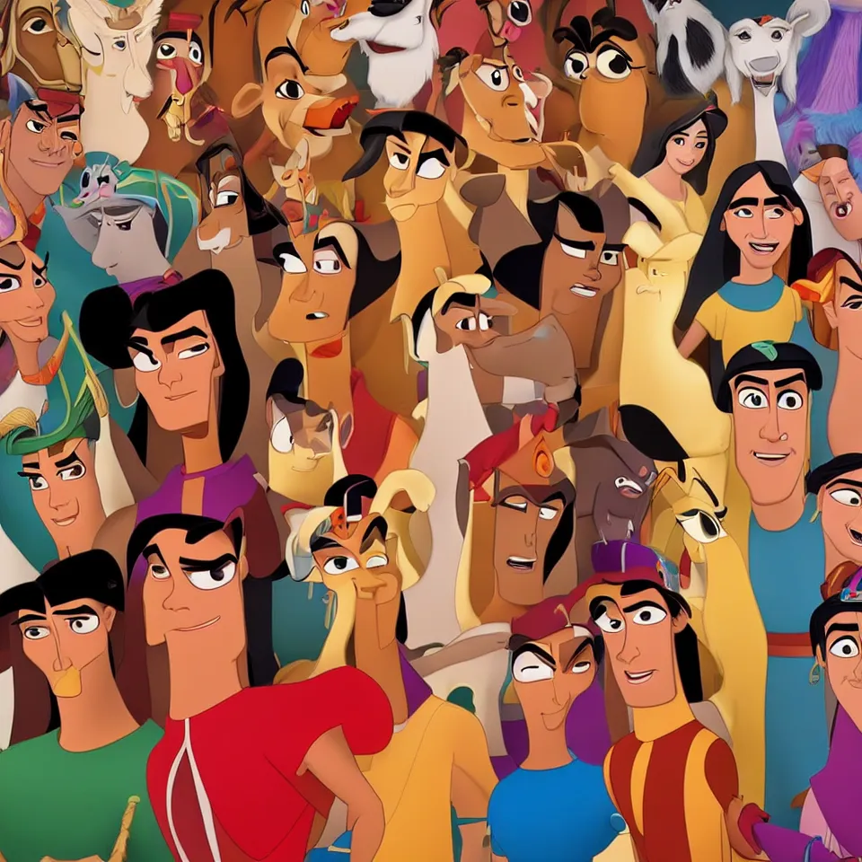 Prompt: How would Kuzco Disney movies look in Real life . Professional Studio. Portrait in the style of Martin Schoeller. 4K. Ultra Detailed. Close-up. Low Light.