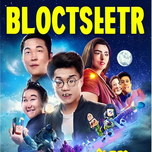 Image similar to blockbuster in moon