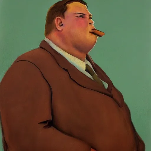 Image similar to Socialist realist painting of Big Chungus by Isaak Izrailevich, Highly detailed, Full body portrait, Masterpiece