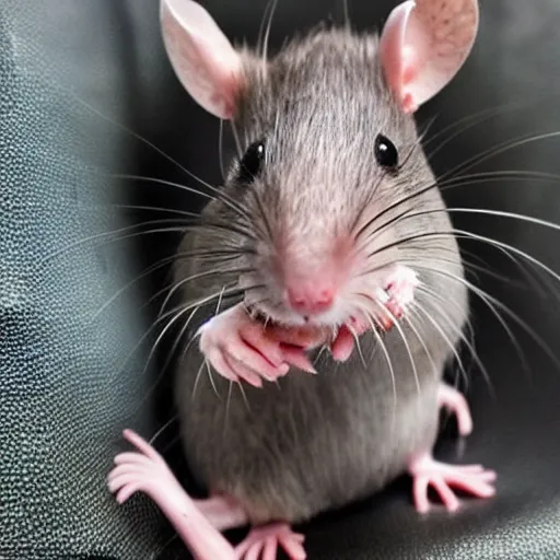 Prompt: rat after 1 0 day bender