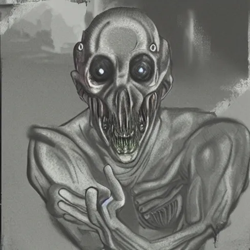 Prompt: irradiated ghoul from the video game fallout photo in the style of Walker Evans