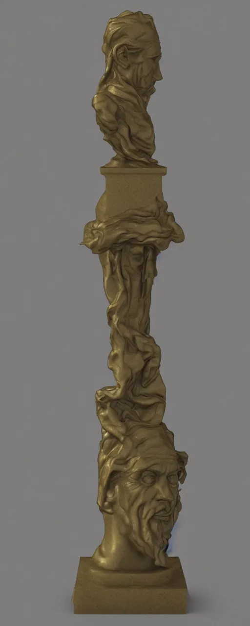 Image similar to statue of the golden god, marble, subsurface scattering, realistic, detailed