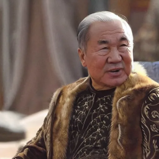 Image similar to Nursultan Nazarbayev as a Game of Thrones character