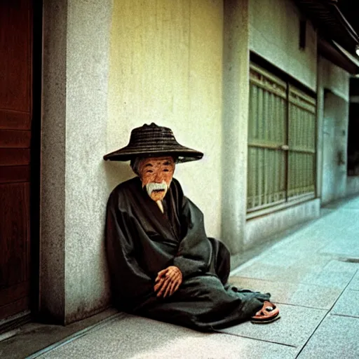 Image similar to photograph of an old japanese man, photograph by steve mccurry