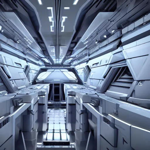 Prompt: one thousand aligned cryogenic pods, spaceship interior, symmetrical, sci-fi, cryogenic pods, many cryogenic pods, interior, 4k, wide shot, matte painting, oil painting, in the style of Michael Pangrazio, Dylan Cole, David Luong, Milan Schere, Max Dennison, Jaime Jasso.