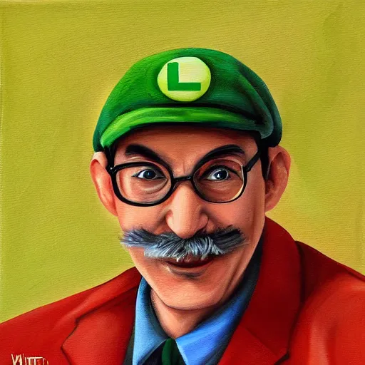 Image similar to luigi painted by wangjie li