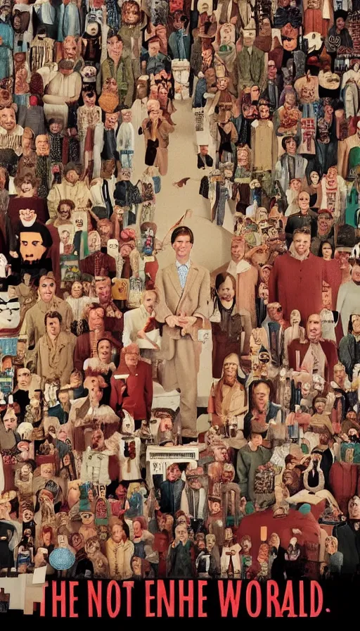 Image similar to the end of the world, by wes anderson,