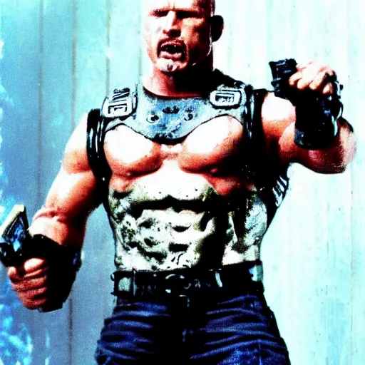 Prompt: Stone Cold Steve Austin as the Terminator