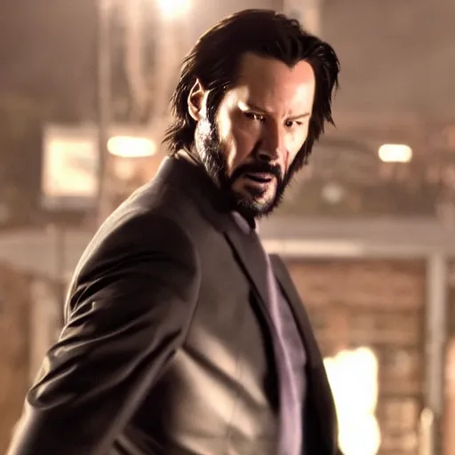 Image similar to Keanu Reeves as wolverine 4K quality