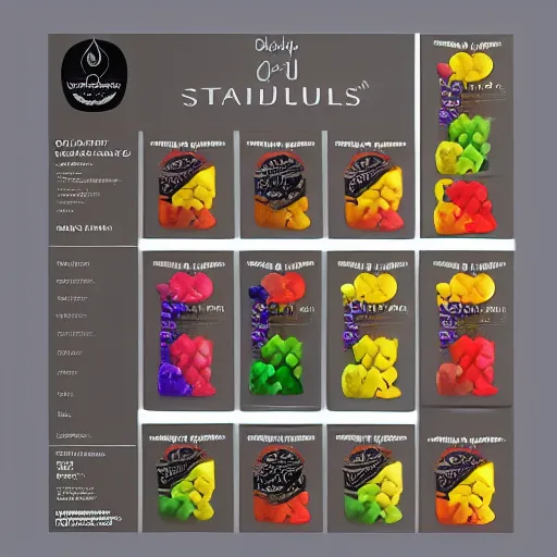 Prompt: original design concept of a packaging for gummy bears, studio lighting, modern style