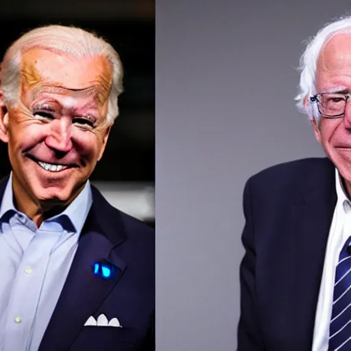 Prompt: joe biden mixed with bernie sanders