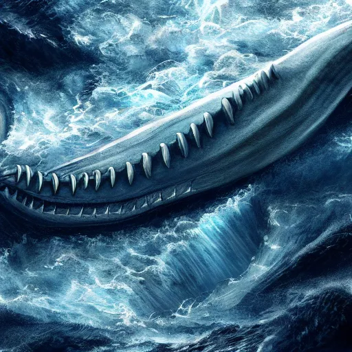 Image similar to top down view of a leviathan emerging from a deep ocean during a storm, cinematic lighting, dramatic, masterpiece, trending on artstation