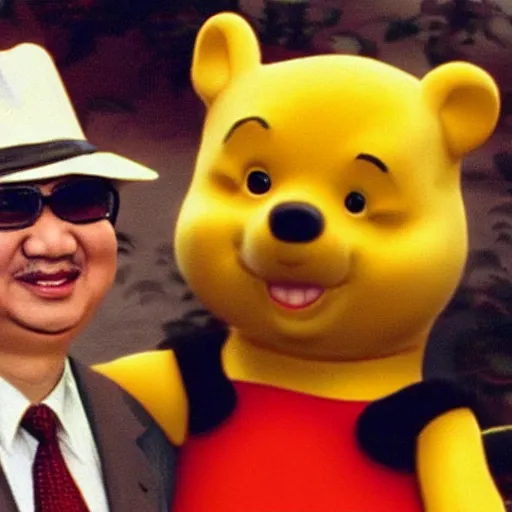 Prompt: xi jinping and winnie the pooh starring in fear and loathing in los vegas ( 1 9 9 8 )