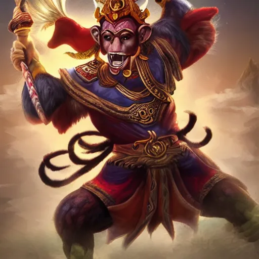 Image similar to Monkey king, hero from Dota 2