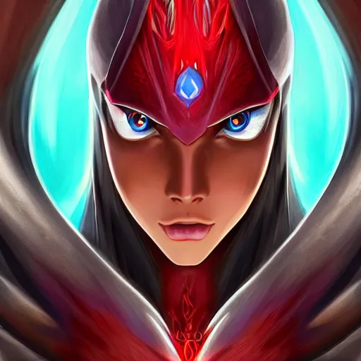 Image similar to blaziken, beautiful, detailed symmetrical close up portrait, intricate complexity, in the style of artgerm and ilya kuvshinov, magic the gathering art