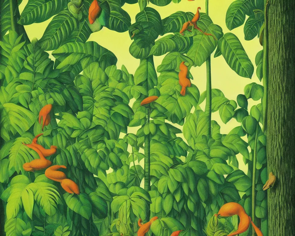 Image similar to an achingly beautiful print of a set of scales in the rainforest by raphael, hopper, and rene magritte. detailed, romantic, enchanting, trending on artstation.