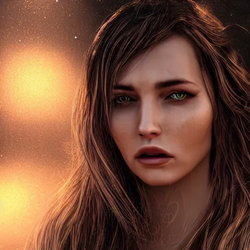 Image similar to a realistic digital art ultra detailed from ellon musk as a hot woman by Waya Steurbaut, full body camera shot, photo realistic, cinematic, nigt, moon ligth