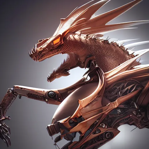 Image similar to stunning cinematic elegant back end shot with an upward angle, of a beautiful hot anthropomorphic robot female dragon, well designed highly detailed cute female dragon head with slick eyes, looking back at the camera with a smirk, well armored, detailed claws, high quality, HD octane render, fantasy, furry art, Artstation, Deviantart, Furaffinity