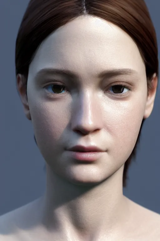 Prompt: fotorealistic 16K render cgsociety face close-up photo portrait of Zoe the female character from videogame Dramfall Chapters, photorealism, full body, white ambient background, unreal engine 5, hyperrealistic, highly detailed, XF IQ4, 150MP, 50mm, F1.4, ISO 200, 1/160s, natural light, Adobe Lightroom, photolab, Affinity Photo, PhotoDirector 365, realistic