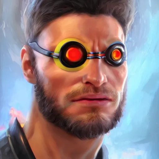 Prompt: realistic Portrait painting of Cyclope from X-MEN without eye, made by Michaelangelo, physical painting, Sharp focus,digital art, bright colors,fine art, trending on Artstation, unreal engine.