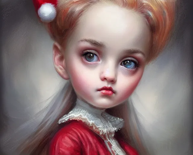 Image similar to closeup profile portrait of victorian christmas dinner, nicoletta ceccoli, mark ryden, lostfish, max fleischer, hyper realistic, artstation, illustration, digital paint, matte paint, vivid colors, bright, cheerful, detailed and intricate christmas environment