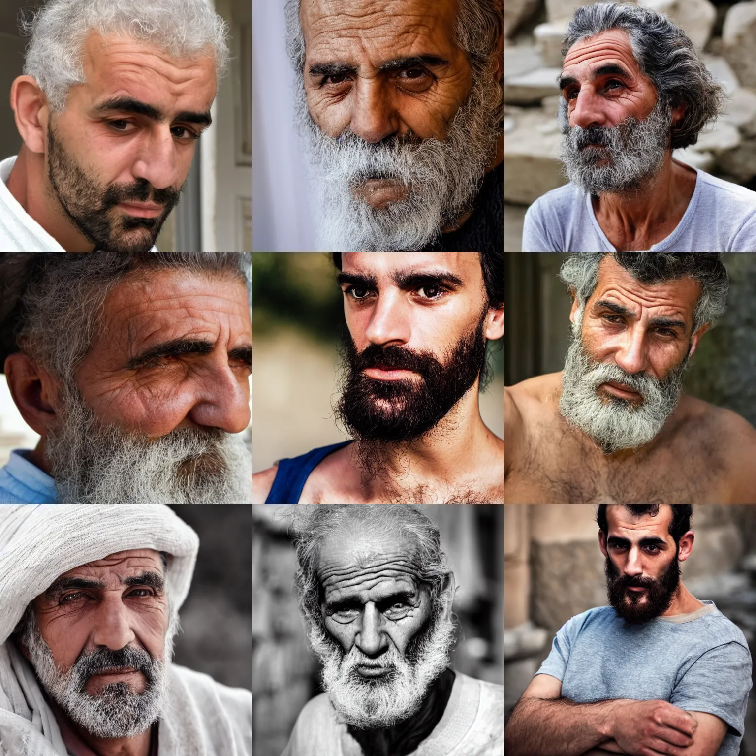 Prompt: a greek man with typical greek features
