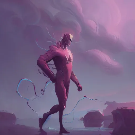 Prompt: superhero called the creepy cryptid in the style of Sylvain Sarrailh, wispy magical smoke, beautiful digital art, cinematic composition, detailed, concept art, Matt painting, oil painting, high res