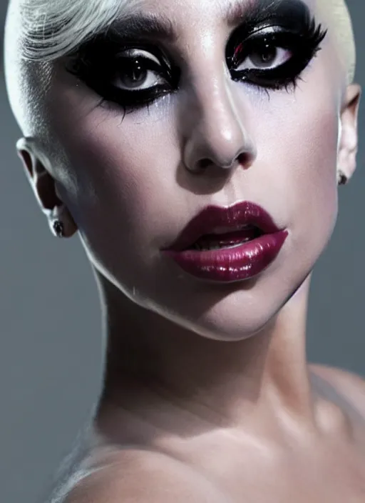 Image similar to lady gaga by nick knight, born this way, born this way album, red weapon 8 k s 3 5, cooke anamorphic / i lenses, highly detailed, cinematic lighting