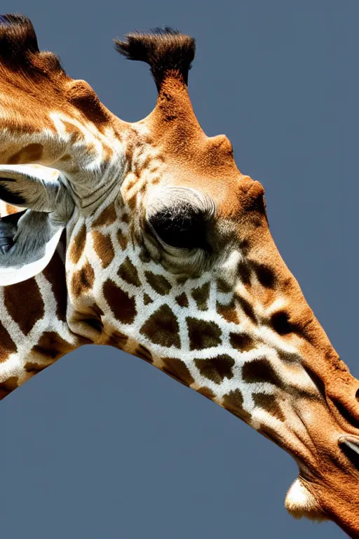 Image similar to an xray of a giraffe