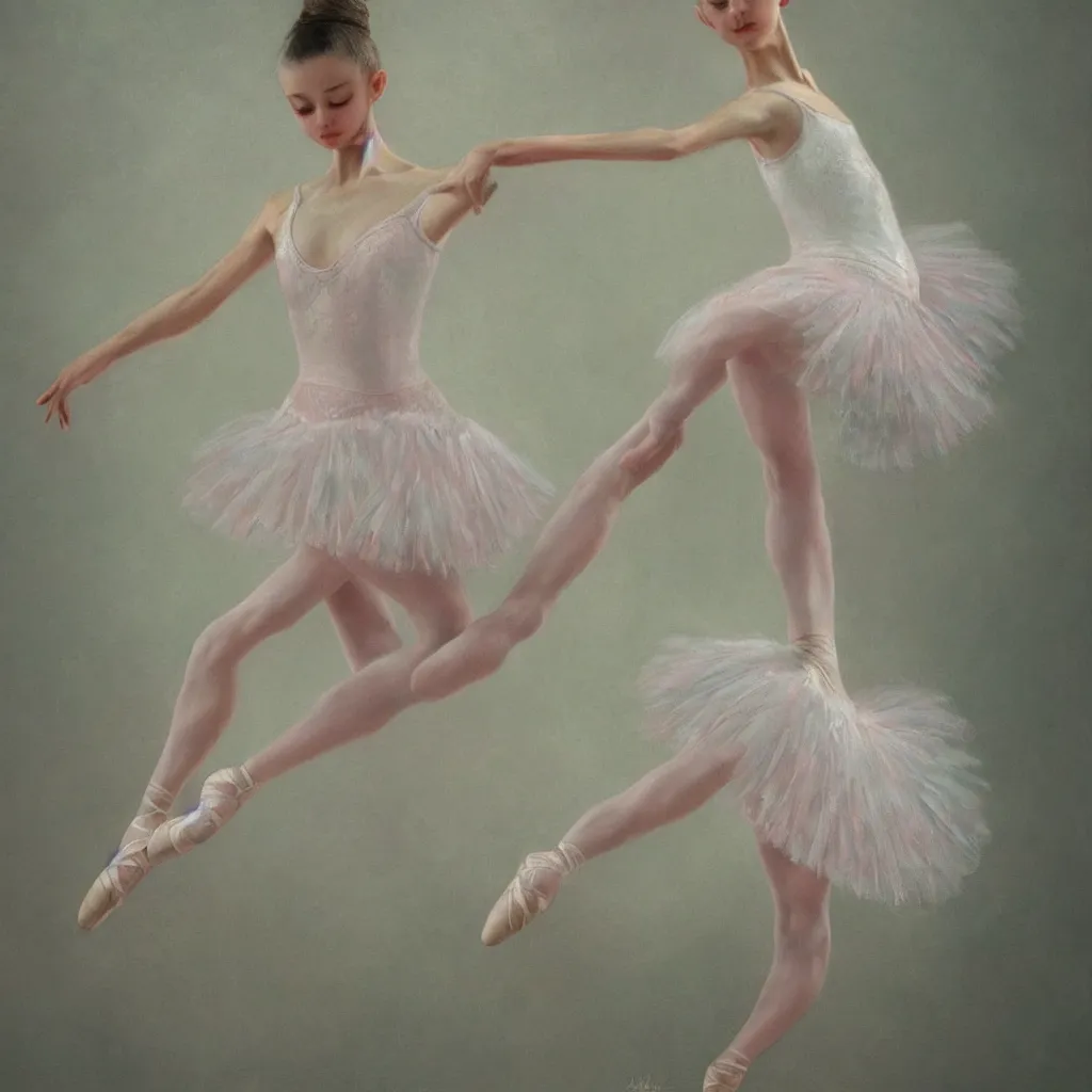 Prompt: ultra detailed hyper realistic deep focus smooth artstation wlop award winning ballerina monet