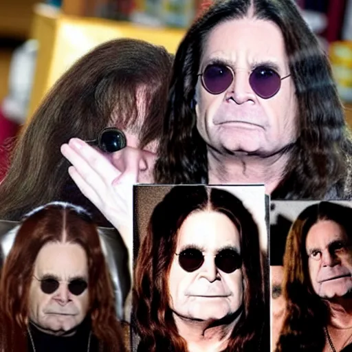 Prompt: ozzy osbourne has become a super saiyan