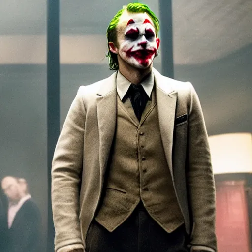 Prompt: Ryan Gosling as Joker (2019) movie still