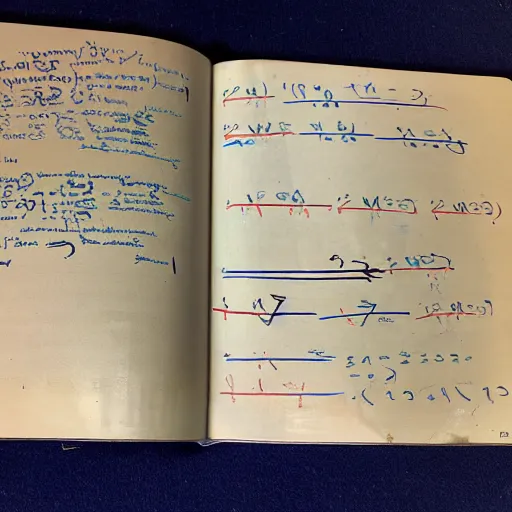 Image similar to photo of an open math textbook from the 9 0 s with scribbles on the side