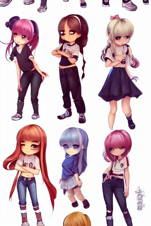 Image similar to full body character concept art of a girl next door in chibi style | | pixar - cute - fine - face, pretty face, realistic shaded perfect face, fine details by stanley artgerm lau, wlop, rossdraws, james jean, jakob eirich, andrei riabovitchev, marc simonetti, and sakimichan, trending on artstation