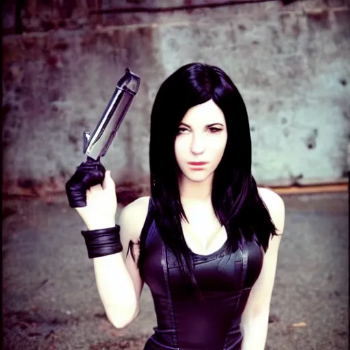 Image similar to tifa lockheart in real life