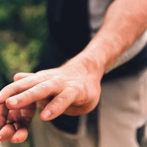 Image similar to man showing us his hand