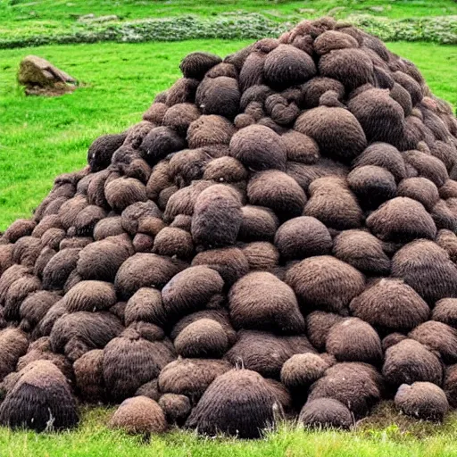 Image similar to a mountain of moles