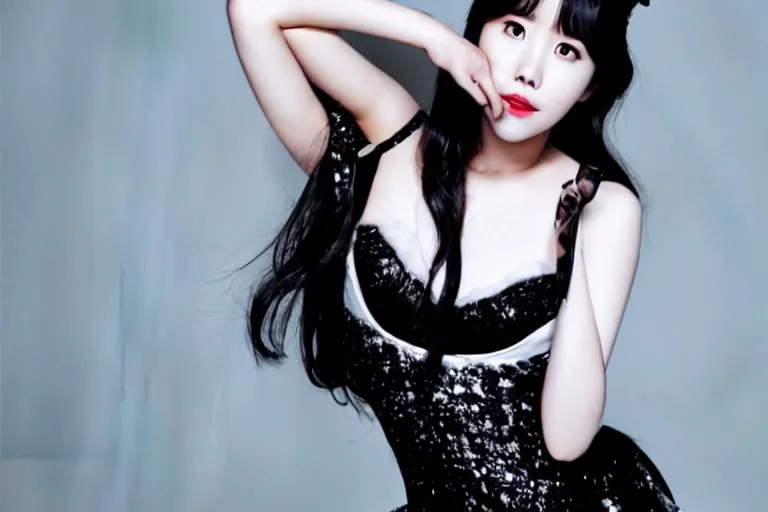 Prompt: Iu Jieun, burlesque