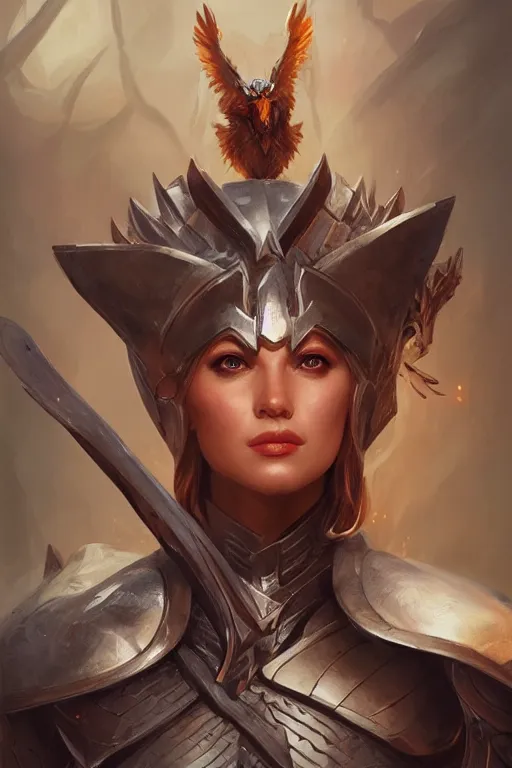 Image similar to amazon valkyrie athena, d & d, fantasy, portrait, highly detailed, headshot, digital painting, trending on artstation, concept art, sharp focus, illustration, art by artgerm and greg rutkowski and magali villeneuve