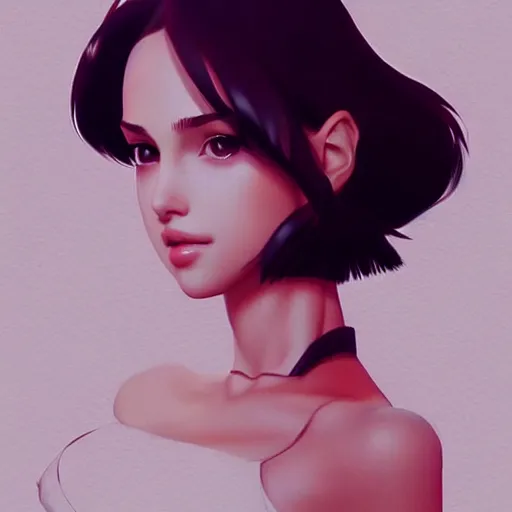 Image similar to a beautiful young kayo shibuya natalie portman alluring gravure model, by akira toriyama and wlop and ilya kuvshinov and artgerm and, aesthetic, gorgeous, stunning, alluring, attractive, artstation, deviantart, pinterest, digital art