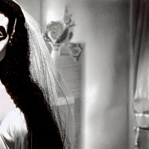 Prompt: Angelina Jolie as the Bride of Frankenstein