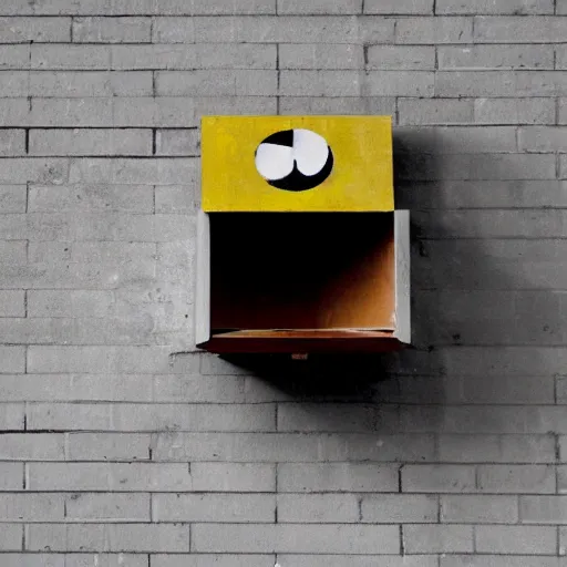 Prompt: bat box designed by Le Corbusier